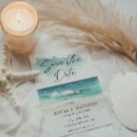 Reserva La Fecha Acuarela moderna Script Ocean Beach código QR<br><div class="desc">Acuarela moderna Script Ocean Beach código QR Guardar el anuncio de fecha - Una hermosa escena de acuarela playa con tipografía de escritura moderna. Con una foto de la pareja feliz en el código QR de la parte posterior también aparece en la parte posterior de la invitación.Guardar la fecha es...</div>