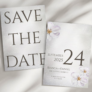 Reserva La Fecha acuarela primavera flor boda Save the date