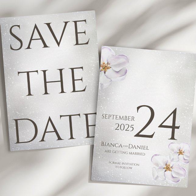 Reserva La Fecha acuarela primavera flor boda Save the date (Subido por el creador)