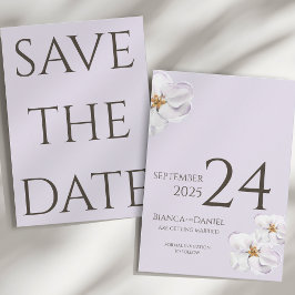 Reserva La Fecha acuarela primavera flor boda Save the date
