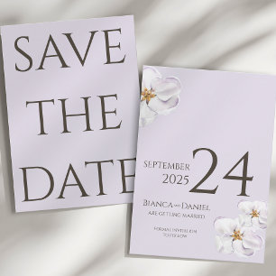 Reserva La Fecha acuarela primavera flor boda Save the date
