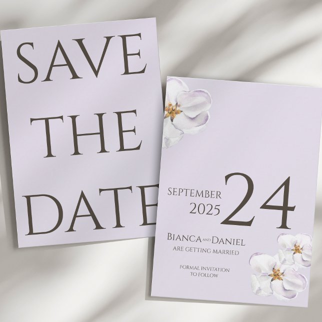 Reserva La Fecha acuarela primavera flor boda Save the date (Subido por el creador)