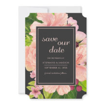 Acuarela Tropical Carbón Floral