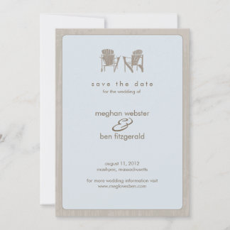Reserva La Fecha Adirondack Chairs Wedding Salva la fecha