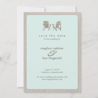 Reserva La Fecha Adirondack Chairs Wedding Salva la fecha