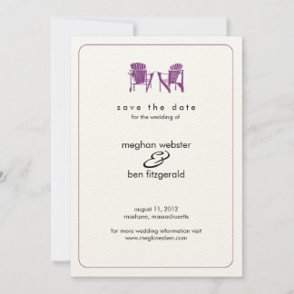 Reserva La Fecha Adirondack Chairs Wedding Salva la fecha