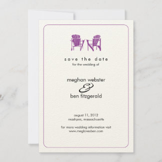 Reserva La Fecha Adirondack Chairs Wedding Salva la fecha
