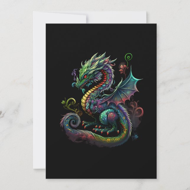 Reserva La Fecha adorable-magia-fantasía-cinesa-dragón-ilustracion (Anverso)
