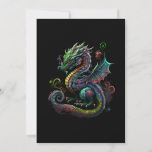 Reserva La Fecha adorable-magia-fantasía-cinesa-dragón-ilustracion