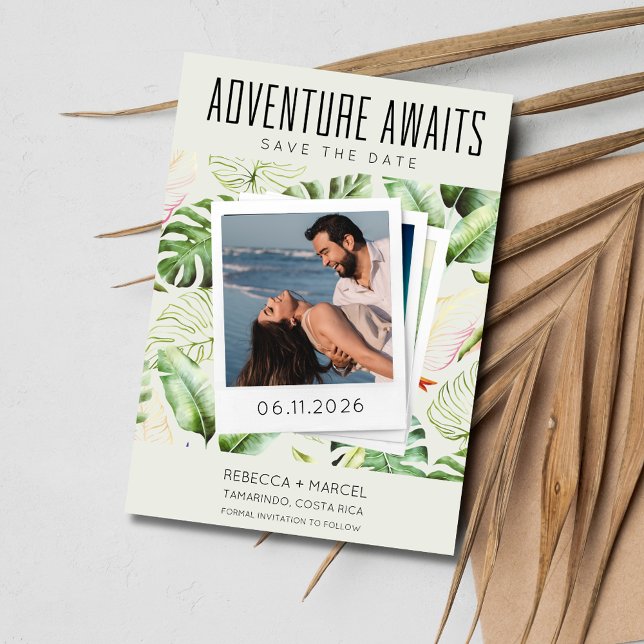 Reserva La Fecha Adventure Awaits Photo Destination Wedding (Adventure Awaits Photo Destination Wedding Save The Date)