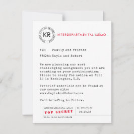 Reserva La Fecha Agente Secreto Espía Guarda la Fecha