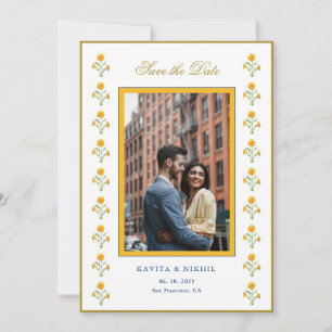 Reserva La Fecha Aguamarina caléndula Foto Guardar la Fecha