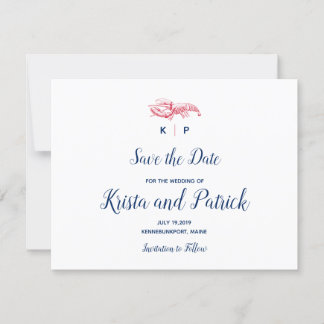 Reserva La Fecha Ahorra la fecha de langosta de Maine