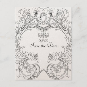 Reserva La Fecha Ahorre la fecha con el marco barroco