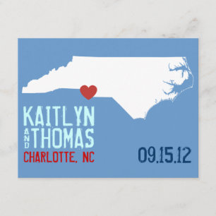 Reserva La Fecha Ahorre la fecha - personalizable - Carolina del