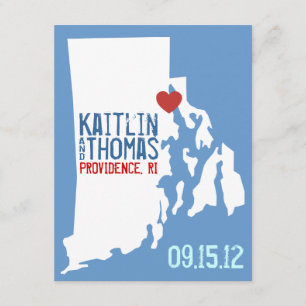 Reserva La Fecha Ahorre la fecha - personalizable - Rhode Island