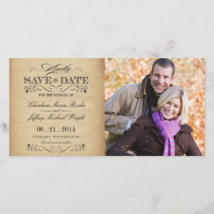 Reserva La Fecha Ahorre las bodas rústicas del vintage de la fecha