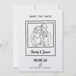 Reserva La Fecha Ahorro de Fecha Personalizable Novia novio