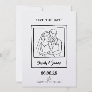 Reserva La Fecha Ahorro de Fecha Personalizable Novia novio
