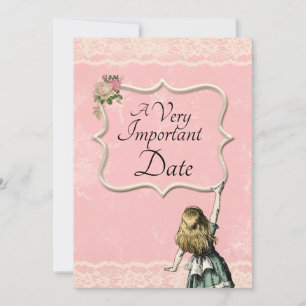 Reserva La Fecha Alicia en el país de las maravillas Boda muy impor