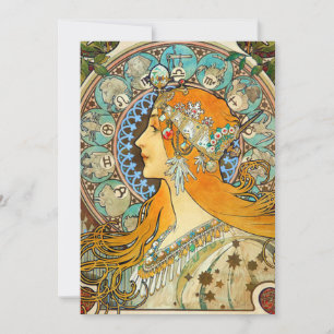 Reserva La Fecha Alphonse Mucha Art Nouveau Zodiac