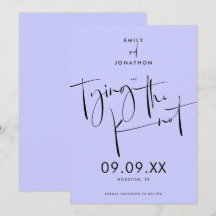 Amarrando el azul de la lavanda de estilo elegante