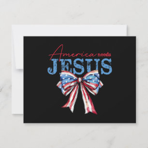 Reserva La Fecha America Necesita Jesús Bandera Cristiana USA Coque