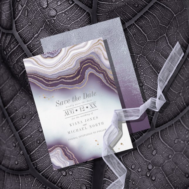 Reserva La Fecha Amethyst ID825, Boda de Agate Crystal (Subido por el creador)