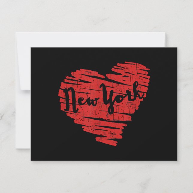 Reserva La Fecha Amo Nueva York Corazón NY (Anverso)