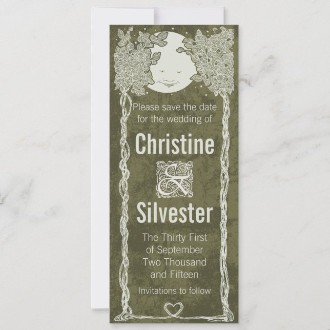 Reserva La Fecha Amor bajo las estrellas, salva la fecha (Anverso)