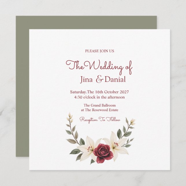 Reserva La Fecha Amor Eterno (Anverso / Reverso)