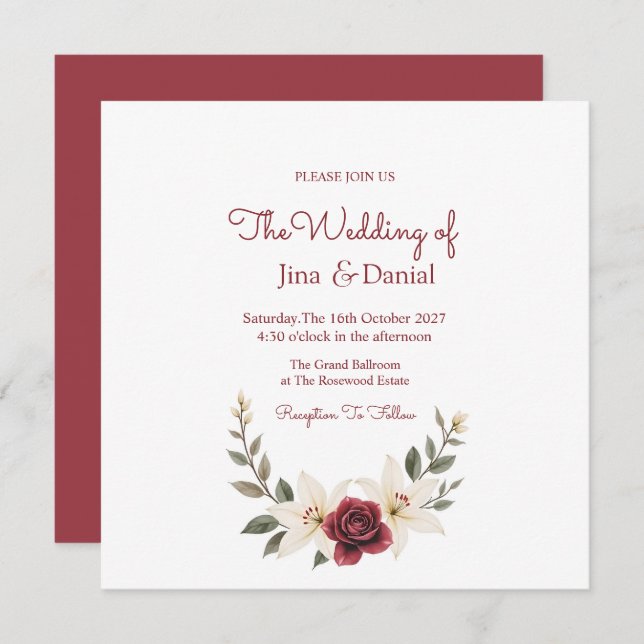 Reserva La Fecha Amor Eterno (Anverso / Reverso)