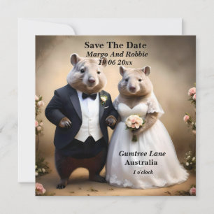 Reserva La Fecha "Amor Verdadero en Australia: Wombats Contrayendo