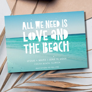 Reserva La Fecha Amor y la boda de destino de playa