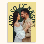 Reserva La Fecha And So It Begins Arch Photo Citrus Wedding<br><div class="desc">And So It Begins wedding save the date.</div>