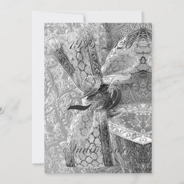 Reserva La Fecha Aniversario de Bodas de 25 Años Jubileo 2020 Chic  (Anverso)