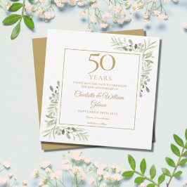 Reserva La Fecha Aniversario de Bodas de Oro Vegetación Square