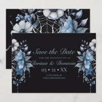 Araña floral azul gótica Dusty
