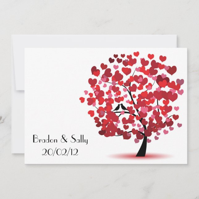 Reserva La Fecha árbol de amor (Anverso)
