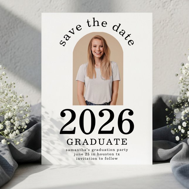Reserva La Fecha Arch Photo Graduate 2026 Graduation Party (Subido por el creador)