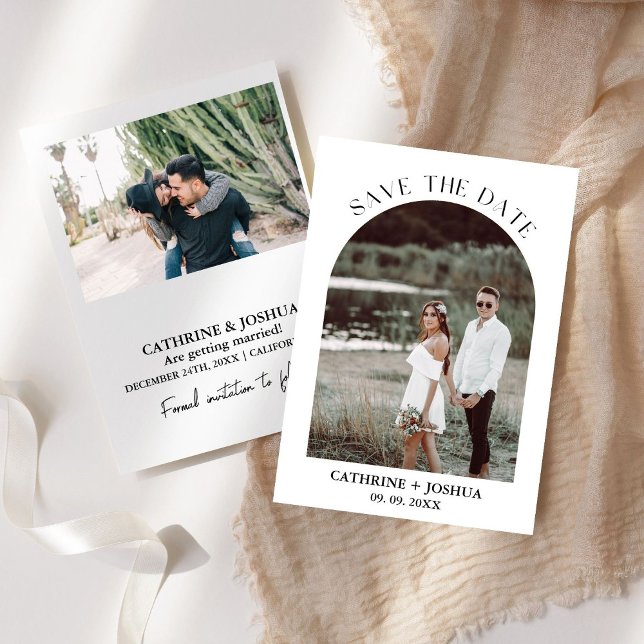 Reserva La Fecha Arco boho minimalista moderno (Subido por el creador)