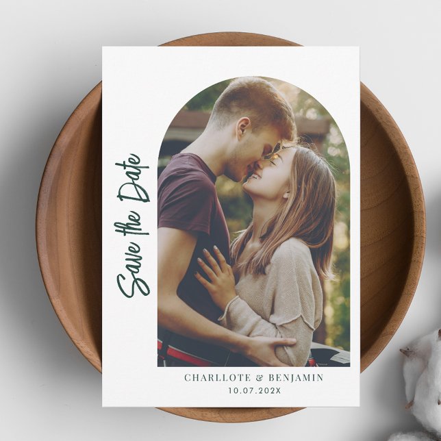 Reserva La Fecha Arco de Boda con Foto Adorable (Cute Photo Arch Wedding Save the Date)