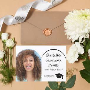 Reserva La Fecha Arco de fotos moderno simple Fiesta de Graduación