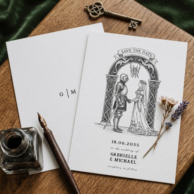 Reserva La Fecha Arco de novios caballero gótico medieval (Subido por el creador)