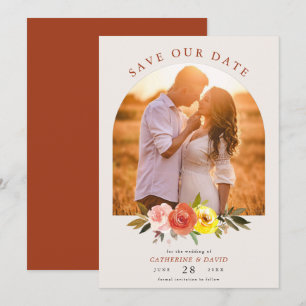 Reserva La Fecha Arco del Boda de fotografía Personalizado floral d