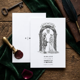 Reserva La Fecha Arco del Novio Caballero Gótico Medieval