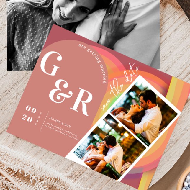 Reserva La Fecha Arco Retro Setenties Stripes (Subido por el creador)