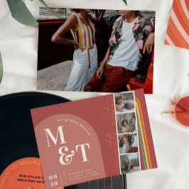 Reserva La Fecha Arco Retro Setenties Stripes | Foto de tira de pel