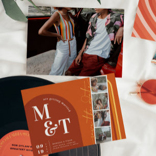 Reserva La Fecha Arco Retro Setenties Stripes   Foto de tira de pel