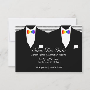Reserva La Fecha Arcoiris Bow Tie Gay Salven La Fecha Boda